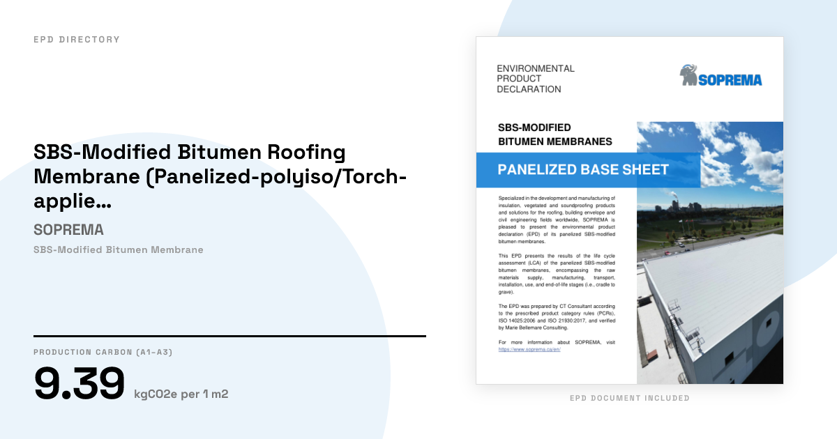 SBS-Modified Bitumen Roofing Membrane (Panelized-polyiso/Torch-applied ...